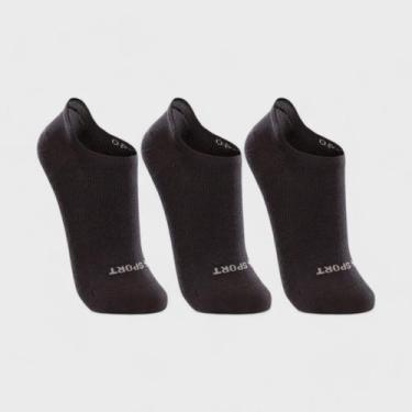 Imagem de Kit com 3 Pares de Meia Sapatilha Invisivel Lupo, 0901, 45a48