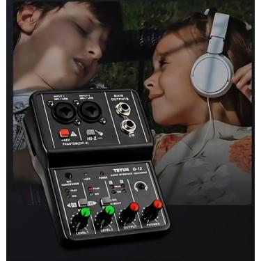 Imagem de Mesa De Som Interface De Áudio Mixer Vedo Q-12 Gravação Profissional