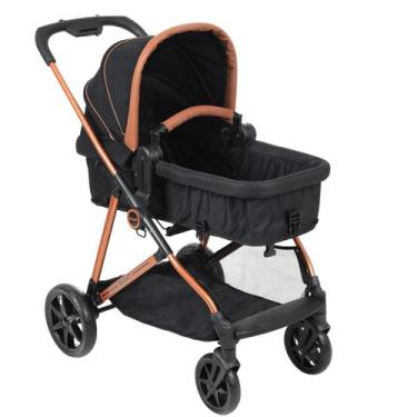 Imagem de Carrinho de Bebe Burigotto Reversivel Revert 22 Preto Cobre