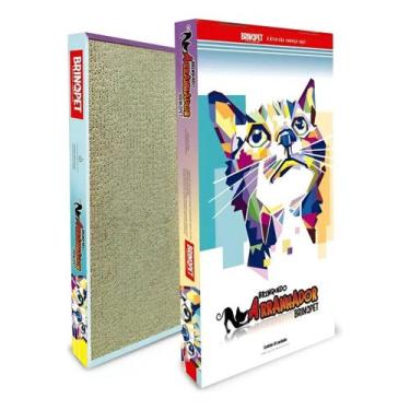 Imagem de Kit 2 Arranhadores Plano De Papelão Para Gatos Brinqpet - NoBrand