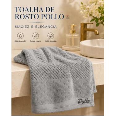 Imagem de Toalha de Rosto Luxo 100% Algodão Macia Appel Varias cores, Cinza miné