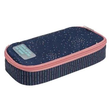 Imagem de Estojo Escolar Infantil Minibox Académie Dots Azul - Tilibra - Tendtud