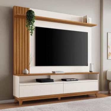 Imagem de Estante para TV e Home Theater Ripado para TV até 65 Polegadas 162,6CM