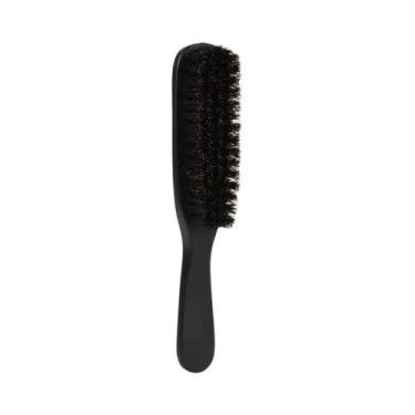 Imagem de Escova De Barba Masculina Com Cabo De Madeira, Cerdas De Crina De Cava