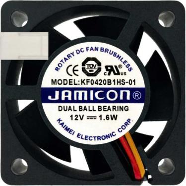 Imagem de Cooler KF0420B1HS-01 12V 1.6W 0.13A 3 Fios 3P 40X40X20 B2 - Jamicon
