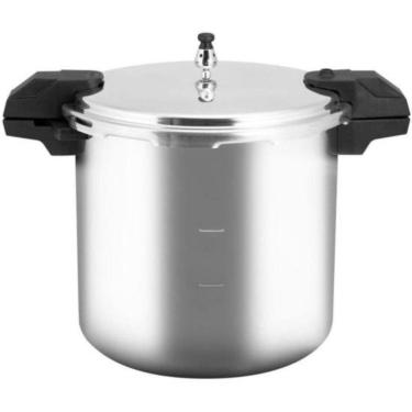 Imagem de Panela de Pressão Rochedo Pro Aço Inox 20L Alta Capacidade com 5 Sistemas de Segurança