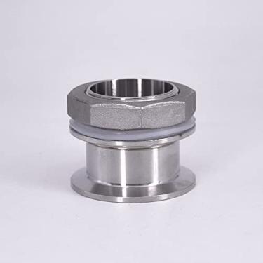 Imagem de Dupla virola 1,5 '2' Tri Clamp x 1-1/4 '1-1/2' Adaptador Sanitário Masculino Adaptador de Tubo de Aço Inoxidável Homebrew, Com Porca Hex, DN32, K64mm, K50.5mm