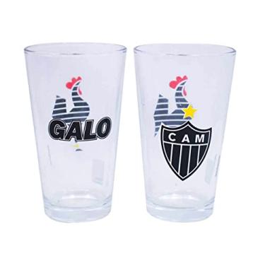 Imagem de 2 Copos De Vidro 475 Ml - Atlético Mineiro - CEBOLA 802027