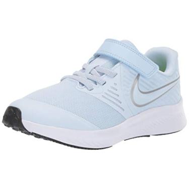 Imagem de Tênis Nike Kids Star Runner 2 (GS), Half Blue/Metallic Silver - Volt, 1 Little Kid