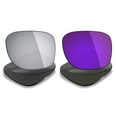 Imagem de Mryok 2 pares de lentes polarizadas de substituição para óculos de sol Oakley Plaintiff Squared – Opções