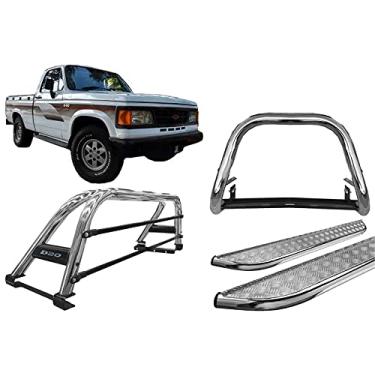 Imagem de Kit quebra mato+Estribo CH+Sant Antonio Duplo D20/D-20 CROMO