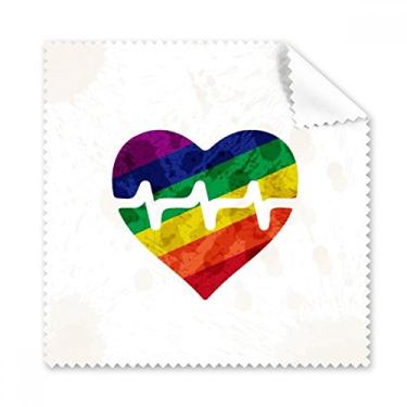 Imagem de Heart Electron LGBT Pano de limpeza de tela de telefone limpador de óculos 5 peças