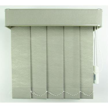 Imagem de Persiana Vertical Em Tecido Blackout Com Bando Crisdan Largura 1,80 X 1,50 Altura Cinza