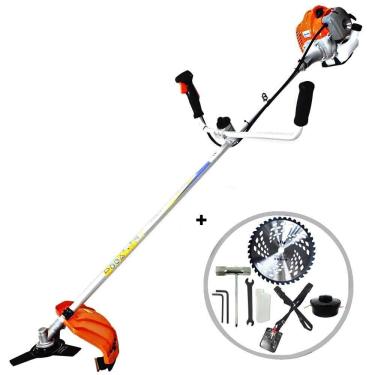 Imagem de Roçadeira Profissional Vulcan Lateral VR330P 2T 33CC 1,3HP Robusta, Carretel com Nylon + Disco Circular Extra de Videa NS05 40 Dentes Furo 1" (25