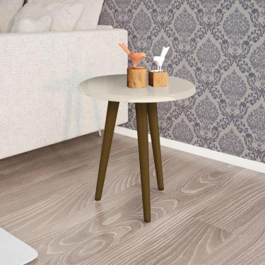 Imagem de Mesa Lateral Sala de Estar Cor Off White