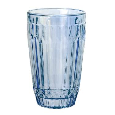 Imagem de JOGO DE 6 COPOS BRETAGNE EM VIDRO 355ML A13CM COR AZUL LUSTER