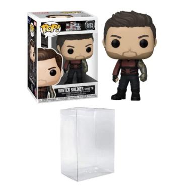 Imagem de Funko Pop! Marvel: Falcon e o soldado de inverno - Soldado de inverno (Zona 73) com protetor Pop EcoTEK
