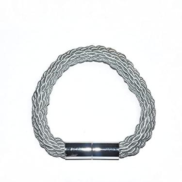 Imagem de Gravata magnética para cortina estilo simples prendedor de cordão trançado para trás prendedor de cortina decorativo para janelas, A, 4 peças