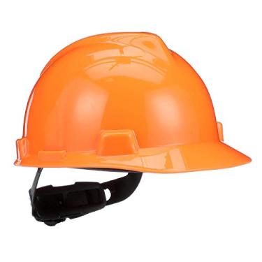 Imagem de MSA 475358 V-Gard Slotted Hard Hat, Cap Style, with 4-point Fas-Trac III Suspension, Standard, White