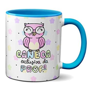 Imagem de Caneca Exclusiva Da Professora Presente Coruja Fofa (Azul)