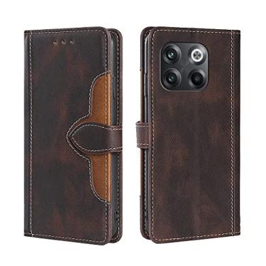 Imagem de YUNCHAO Caixa de telefone Para o OnePlus 10t Skin Feel Five -Five Leather Case capa para celular