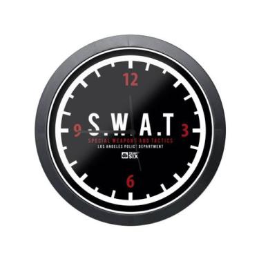 Imagem de Relógio Militar De Parede Swat Preto - Team Six
