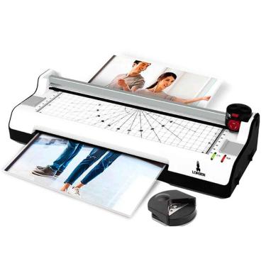 Imagem de Plastificadora Laminadora Refiladora 5x1 A4 Documentos Cartões Lorben
