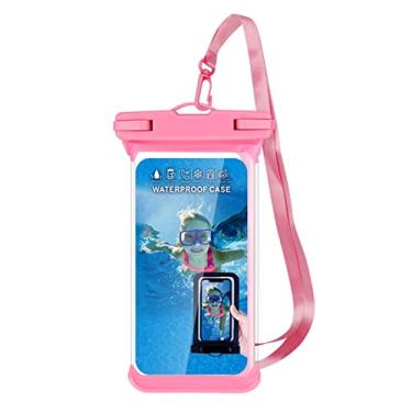 Imagem de Tingpai Bolsa de telefone à prova d'água IPX8 bolsa de telefone TPU à prova d'água com co ão pa esportes aquáticos ao ar livre, caiaque, canoagem, natação