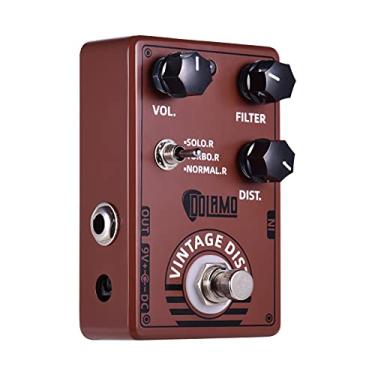 Imagem de Tianzo Pedal de efeito de guitarra D-11 Vintage Distortion com filtro de volume e controles de distorção True Bypass Design para guitarra elétrica