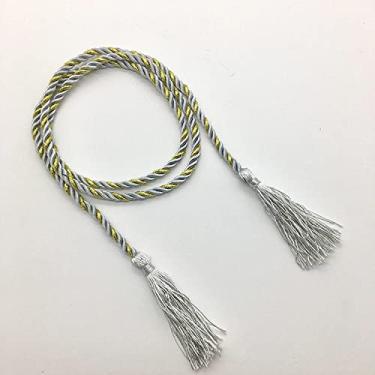 Imagem de Suportes de cortina corda de ligação de bola pendurada bola pendurada fivela de cortina de orelha acessórios acessórios cinto de corda simples amarrado à mão, T14,4 pcs