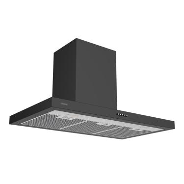 Imagem de Coifa de Parede Tramontina 90cm Dritta Black Inox Preto - 220 Volts