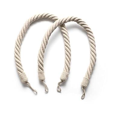 Imagem de Suportes de cortina laços de cortina laços de cortina simples criativos de grande torção laços de cortina de corda grossa, T1,4 pcs