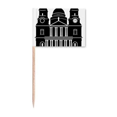 Imagem de England Building United Kingdom Outline UK Toothpick Flags Marker Topper Decoração de Festa