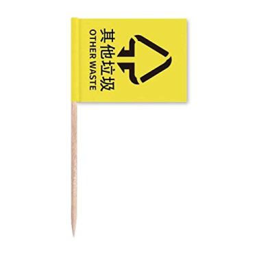 Imagem de Other Waste Classify Sign Stamp Toothpick Flags Marker Topper Party Decoration