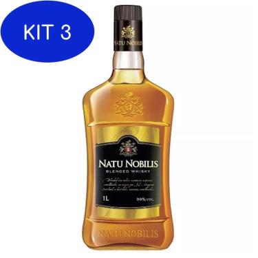 Imagem de Kit 3 Whisky Natu Nobilis 1 Lt