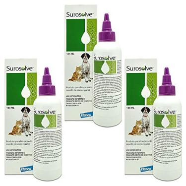 Imagem de Kit 03un Surosolve 125ml Limpeza de Ouvido - Elanco