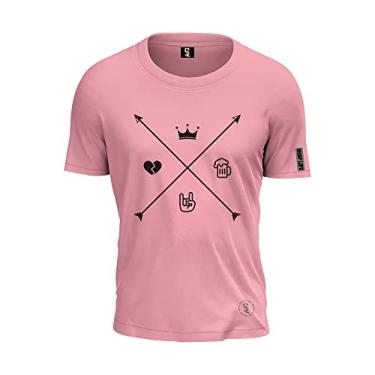 Imagem de Camiseta T-Shirt Marília Mendonça Rainha da Sofrencia Cor:Rosa;Tamanho:P