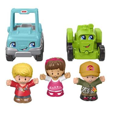 Imagem de Fisher-Price Little People Conjunto de presente de caminhão com trator e caminhão
