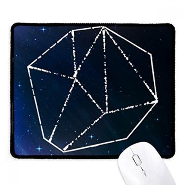 Imagem de Mouse pad Star Blue Crystal Universe Sky Fantasy Tapete de borracha para jogos