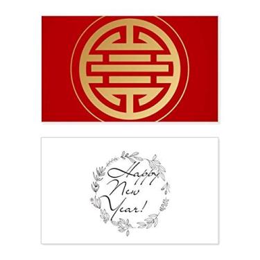 Imagem de Cartão de felicitações Harmonious Prosperous New Year Festival Bless Message Present