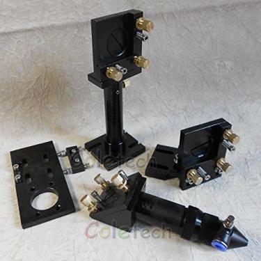 Imagem de CNCOLETECH Conjunto de cabeça laser FL: 100 mm 10 mm cortador de gravador a laser Co2 + espelho + lente IIVI