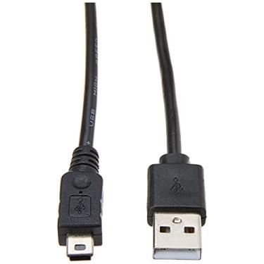 Imagem de 5+, 018-1408, Cabo USB 2 - USB A Macho + Mini USB (V3) 2-1.80M - Preto
