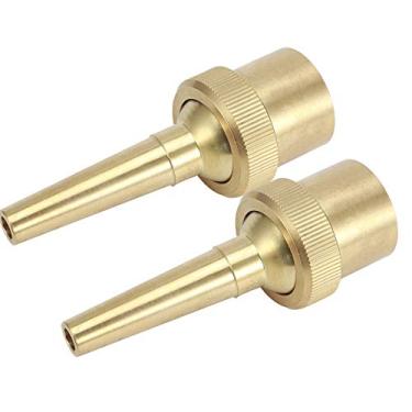 Imagem de  Romântico Dia dos Namorados Bico de pulverização de fonte, aspersor de fonte, aspersor de lagoa de material de cobre, bocal de fonte de água a jato multidireção, 2 peças G3/4" DN20 para varanda de irrigação de jardim