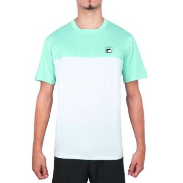 Imagem de Camiseta Fila Block Branco E Verde