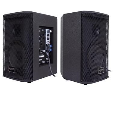 Imagem de Kit Caixa Ativa Passiva 6 150w Saga Usb Bt Cabo Fm