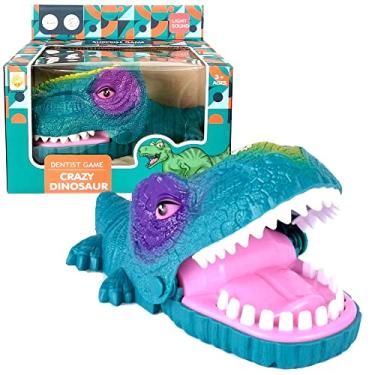 Imagem de Jogo Dinossauro Maluco Bocão Brinquedo Infantil para Família Suspense com Luz e Som