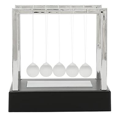 Imagem de Luminous Newtons Berço Balançando Bolas Aliviadas Pressão Decorações De Mesa LED Newtons Cradle Balance Balls Brinquedo Física Ciência Bolas De Pêndulo Presente