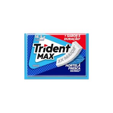 Imagem de Chiclete Trident Max Hortelã Fresca Sem Açúcar 16g -Embalagem com 5 unid.