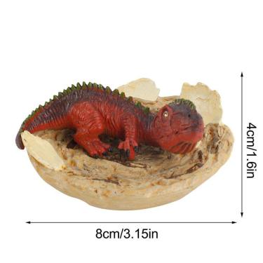 Imagem de Meia eclosão de dinossauros Shell Broken Dinosaur Model Toy com base Home Decor