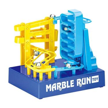 Imagem de Elétrica automática diy construção pista de corrida blocos de construção com música crianças 3d labirinto bola rolo brinquedos presente das crianças